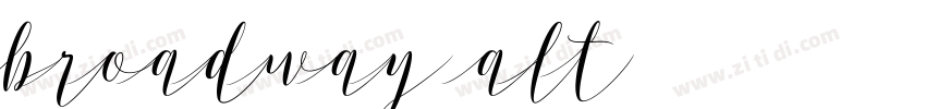 Broadway Alt1字体转换